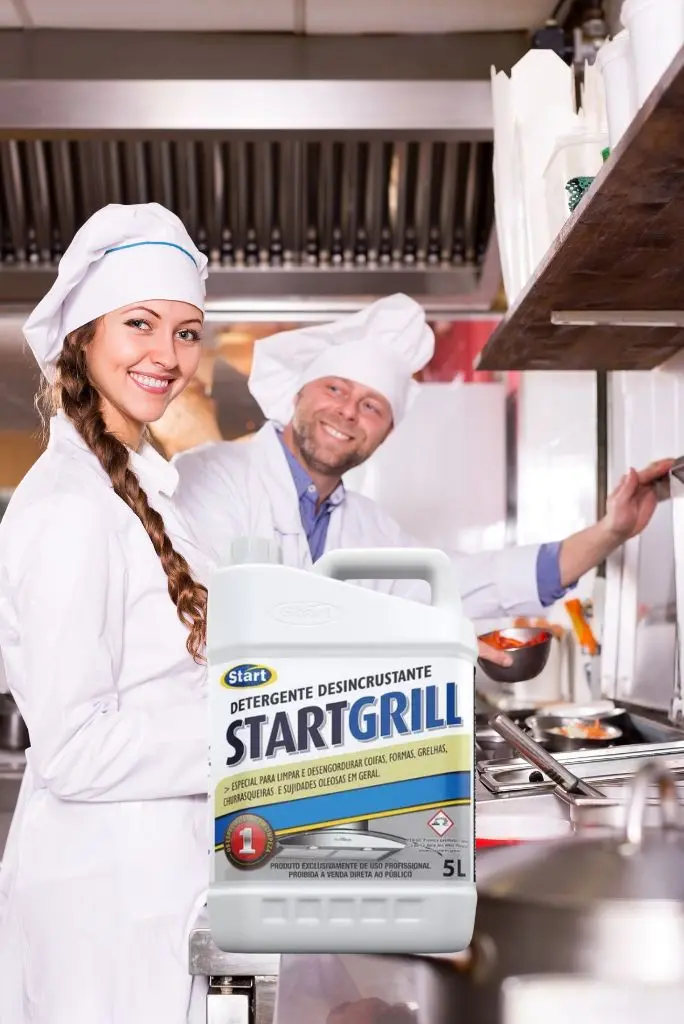 Detergente Alcalino Startgrill ideal para cozinhas profissionais e churrasqueiras