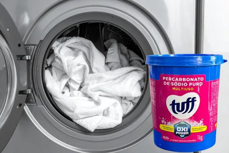 Embalagem do TUFF Percarbonato de Sódio Start Química com fundo branco.