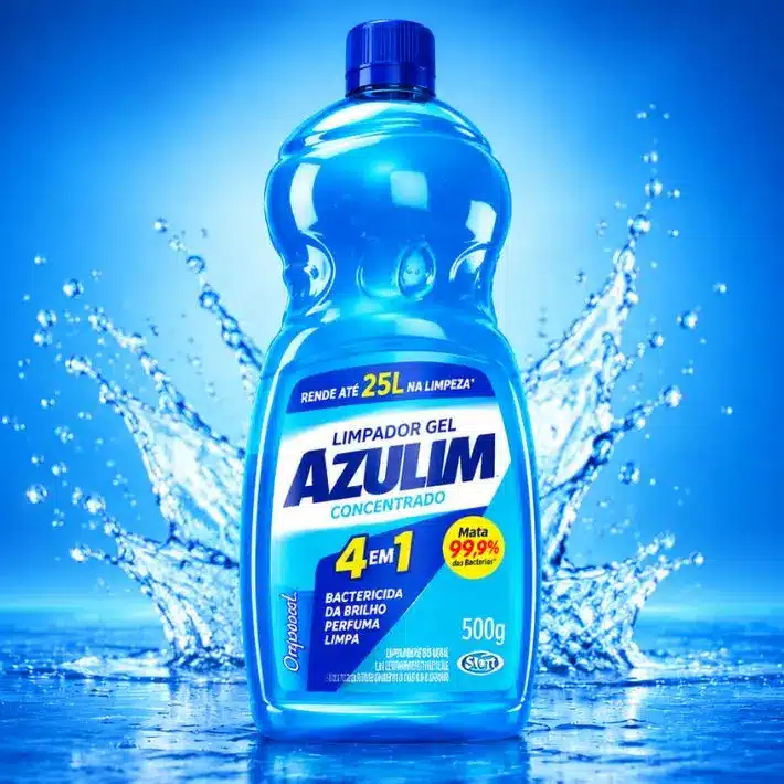 Limpador Gel Azulim, produto para assepsia da Unishop Pratus